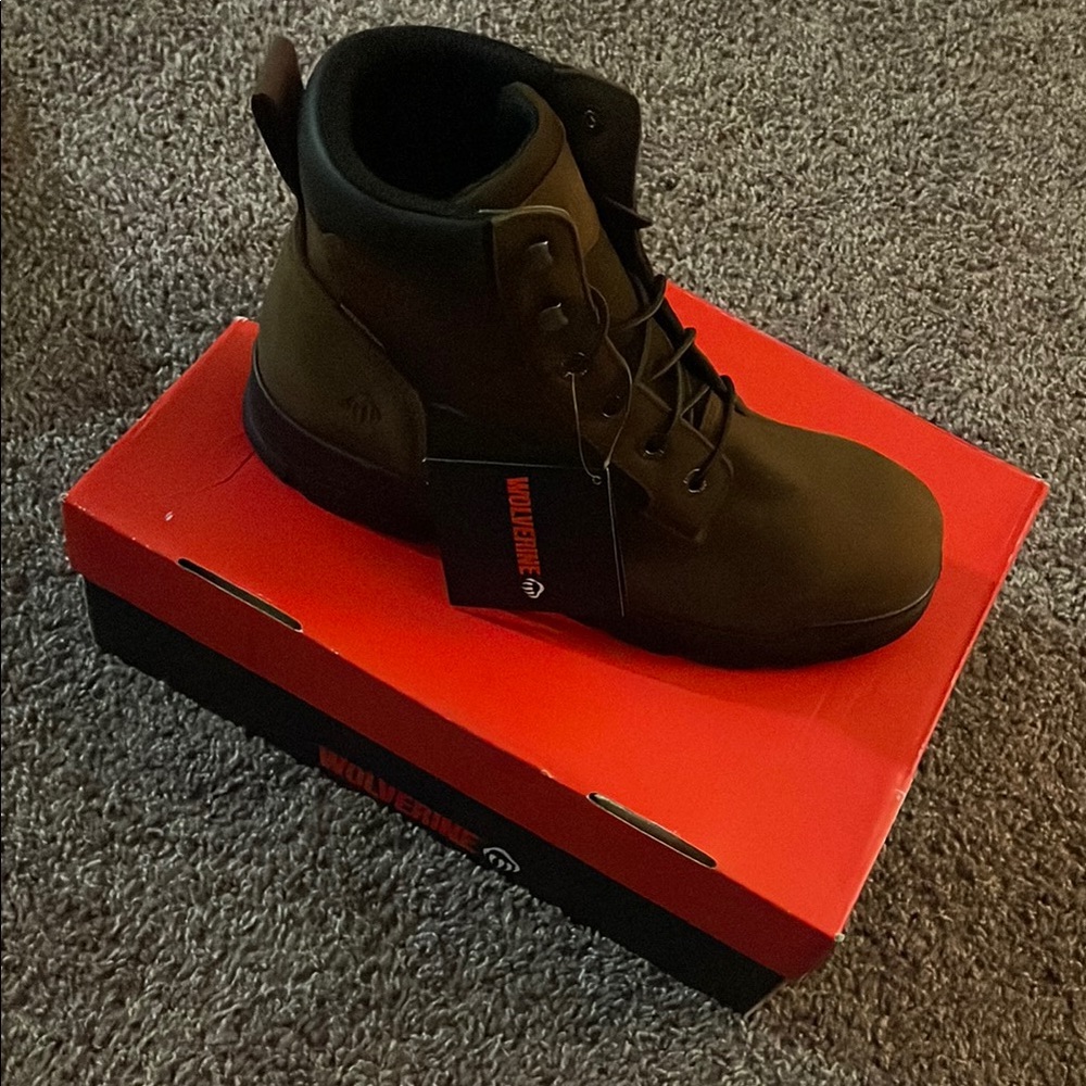 10.5M Wolverine Men's Brown Chainhand 6” Steel-toe Safety Work Boots W10916